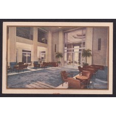 PLAZA HOTEL ANTIGUA TARJETA POSTAL EL GRAN HALL